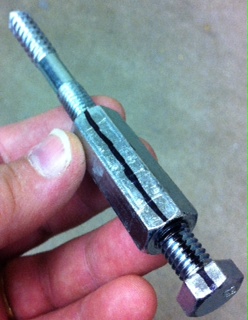 Impact gun &quot;screwdriver&quot; for hanger bolts