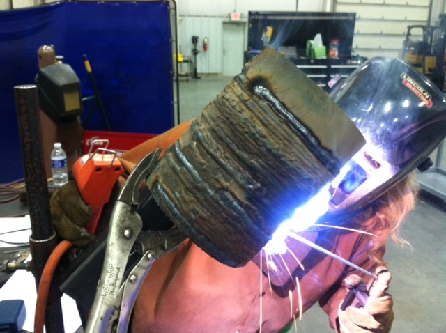 Hillbilly welder at work!