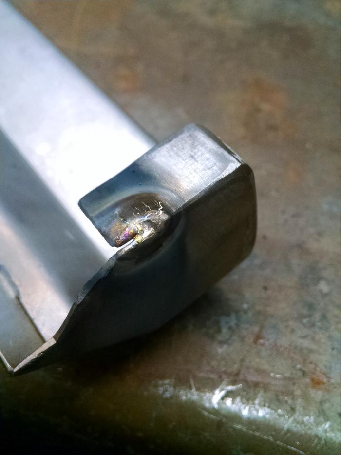 Damn silver soldered joint after striking and arc