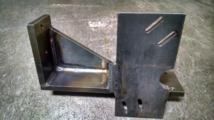 air cylinder bracket 1/2&quot; steel, 280amps